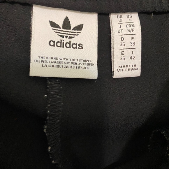 Adidas Relaxed Cropped Crepe Track Pants Size S - Picture 3 of 9